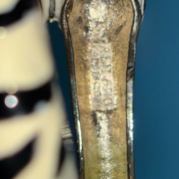 Vintage Alilang enamel twin tiger bracelet clamp cuff black/white marked - Picture 6 of 10